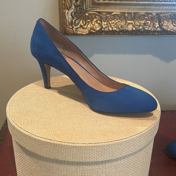 Vince Camuto Torva size 10 blue suede leather - Picture 5 of 8